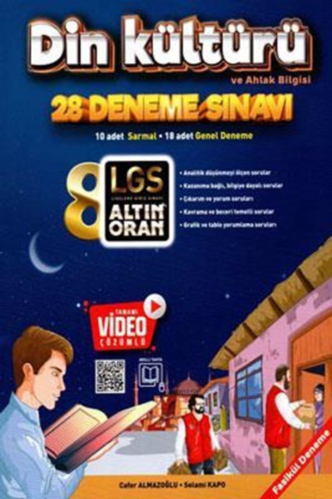 8. Sınıf LGS Altın Oran Din Kültürü ve Ahlak Bilgisi 28 Deneme Sınavı Borealis Yayınları