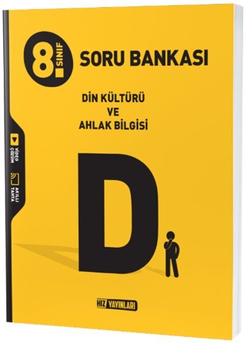 8. Sınıf LGS Din Kültürü ve Ahlak Bilgisi Soru Bankası Hız Yayınları