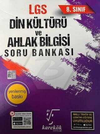 8. Sınıf LGS Din Kültürü ve Ahlak Bilgisi Soru Bankası Karekök Yayınları