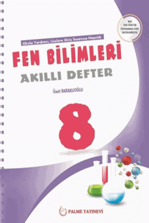 8. Sınıf LGS Fen Bilimleri Akıllı Defter Palme Yayınları