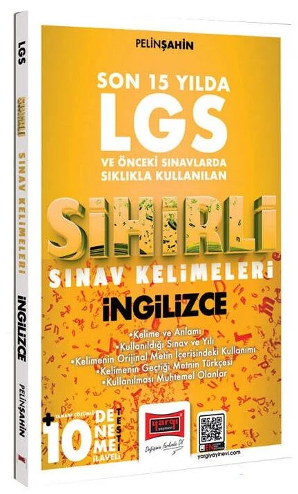 LGS İngilizce Son 15 Yılda Sıklıkla Kullanılan Sihirli Sınav Kelimeleri (10 Deneme İlaveli) Yargı Yayınları