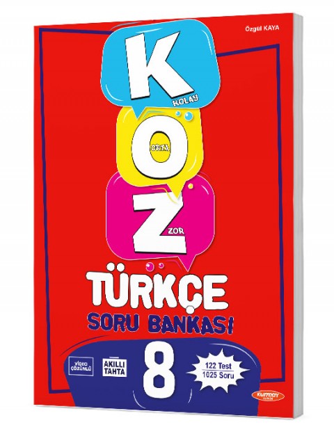 8. Sınıf LGS KOZ Serisi Türkçe Soru Bankası Kurmay Yayınları