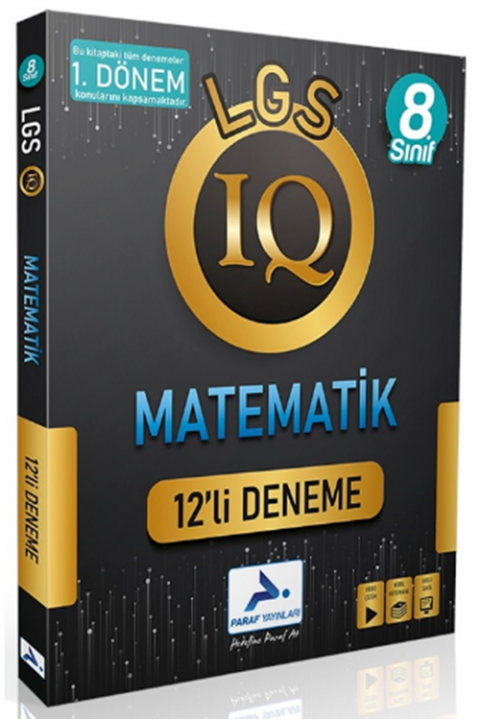 8. Sınıf IQ Matematik 12 li Deneme 1. Dönem Konuları Paraf Yayınları