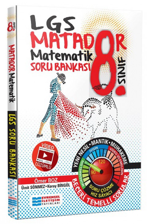 8. Sınıf LGS Matematik Matador Video Çözümlü Soru Bankası Evrensel İletişim Yayınları