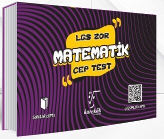 8. Sınıf LGS Matematik Zor Cep Test Karekök Yayınları