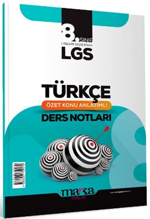 8. Sınıf LGS Türkçe Özet Konu Anlatımlı Ders Notları Marka Yayınları