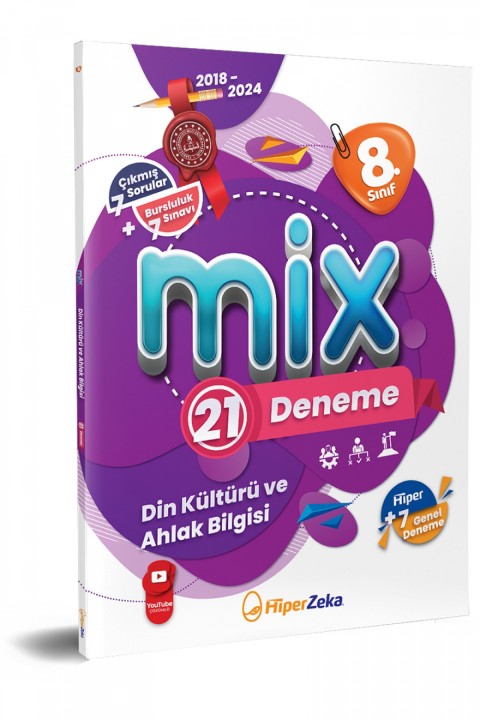 8. Sınıf MİX T.C. Din Kültürü ve Ahlak Bilgisi 21 Deneme Hiper Zeka Yayınları