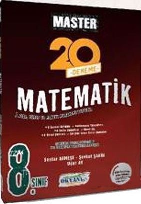 8. Sınıf Master 20 Matematik Denemesi Okyanus Yayınları