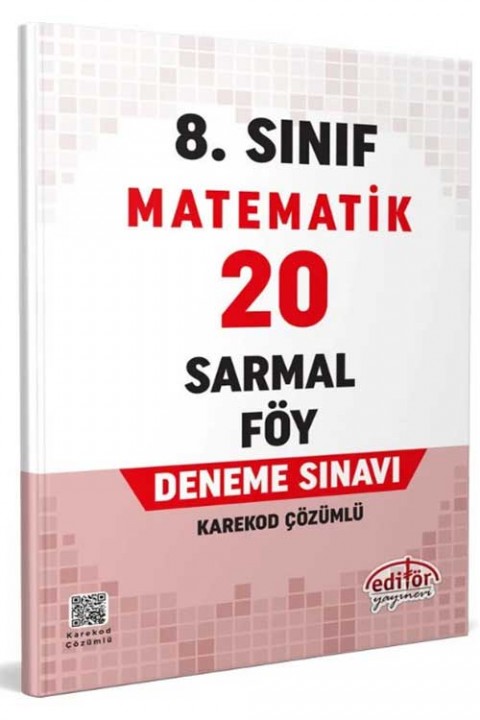 8. Sınıf Matematik 20 Sarmal Föy Deneme Sınavı Editör Yayınları