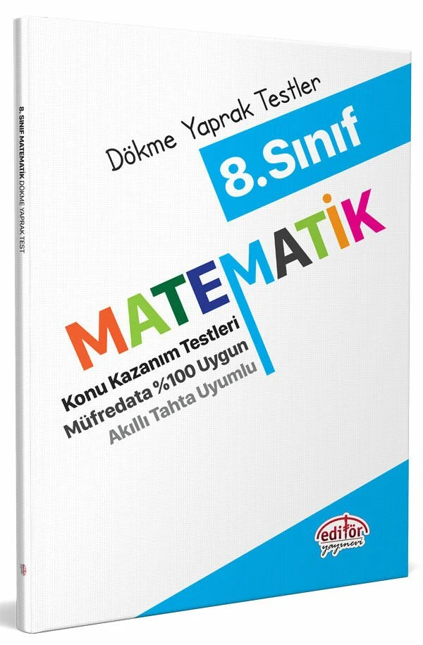 8. Sınıf Matematik Dökme Yaprak Testler Editör Yayınları