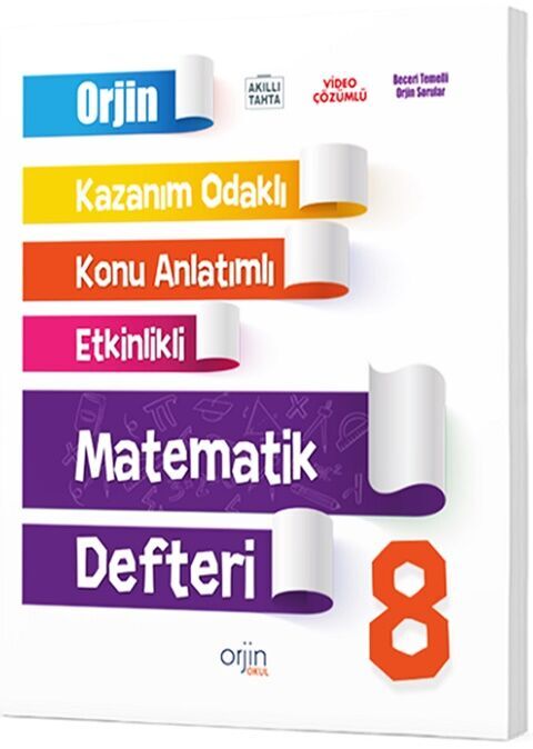 8. Sınıf Matematik Orjin Konu Anlatımlı Defter Kurmay Elt Yayınları