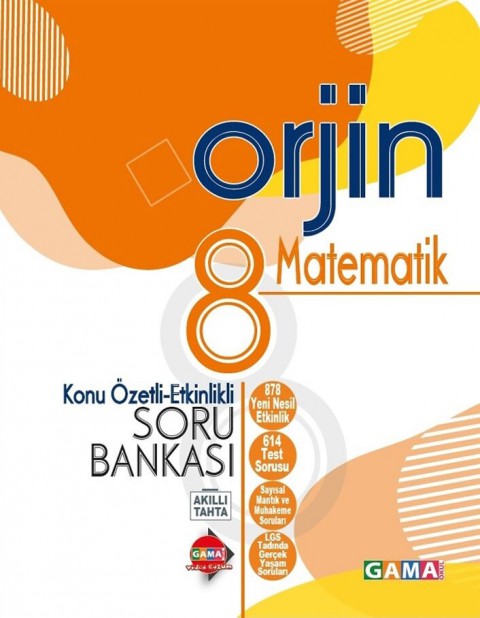 8. Sınıf Matematik Orjin Konu Özetli Etkinlikli Soru Bankası Kurmay Elt Yayınları
