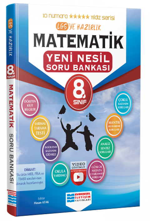 8. Sınıf Matematik Video Çözümlü Soru Bankası Evrensel İletişim Yayınları