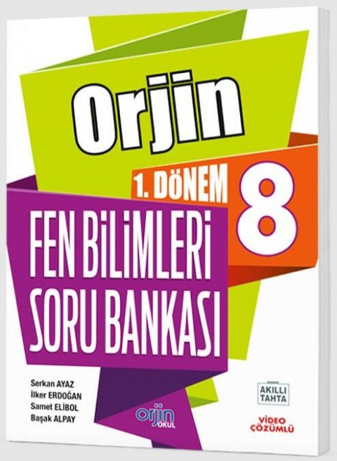 8. Sınıf Orjin 1. Dönem Fen Bilimleri Soru Bankası Kurmay Elt Yayınları