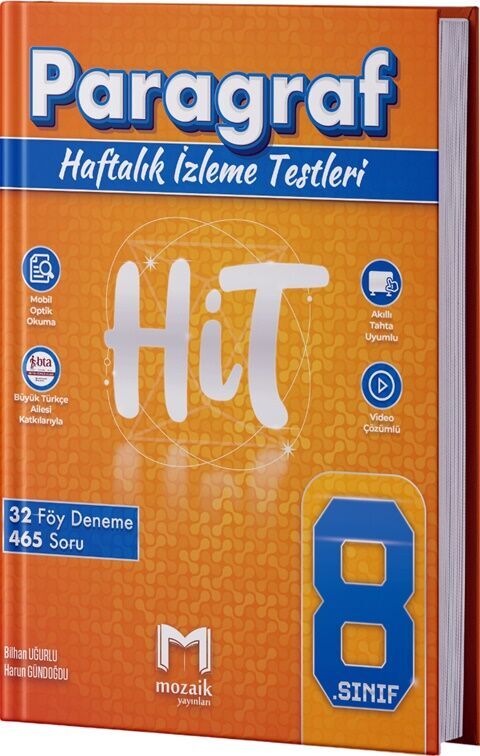 8. Sınıf Paragraf HİT 32 Deneme Mozaik Yayınları