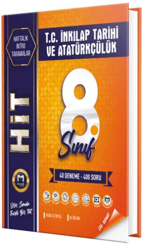 8. Sınıf T. C. İnkılap Tarihi ve Atatürkçülük İntro Hıt 40 Deneme Mozaik Yayınları
