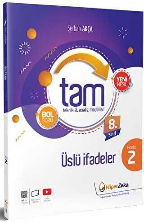 8. Sınıf TAM Matematik 2 Üslü Sayılar Hiper Zeka Yayınları