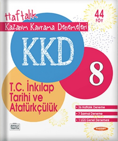 8. Sınıf T.C. İnkilap Tarihi ve Atatürkçülük Haftalık Kazanım Kavrama Denemeleri Kurmay Elt Yayınları