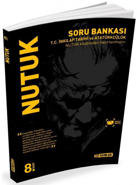 8. Sınıf T.C. İnkılap Tarihi ve Atatürkçülük Nutuk Soru Bankası Hız Yayınları