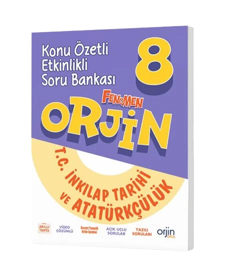 8. Sınıf TC İnkılap Tarihi ve Atatürkçülük Soru Bankası Orjin  Yayınları