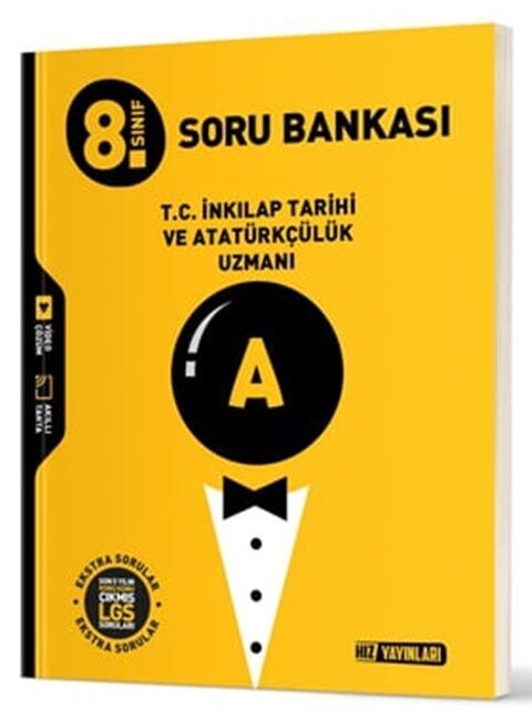 8. Sınıf T.C. İnkılap Tarihi ve Atatürkçülük Uzmanı Soru Bankası Hız Yayınları