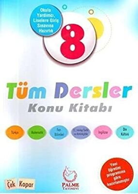 8. Sınıf Tüm Dersler Konu Kitabı Palme Yayınevi