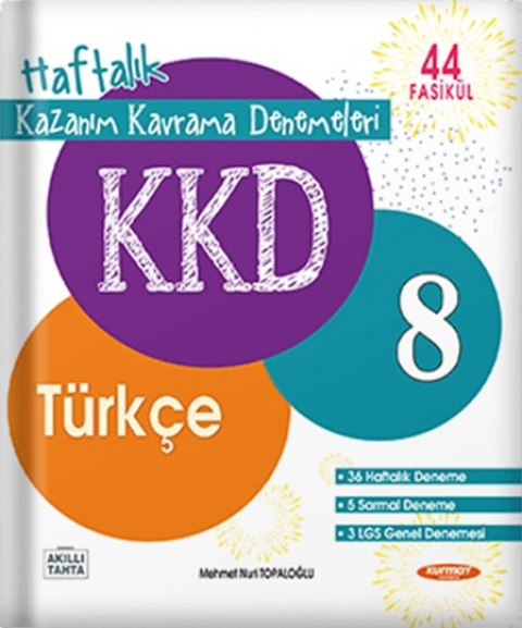 8. Sınıf Türkçe Haftalık Kazanım Kavrama Denemeleri Kurmay Elt Yayınları