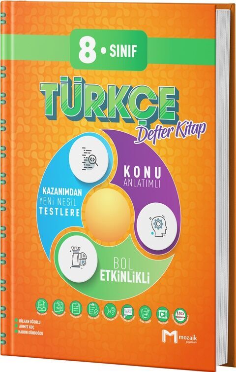 8. Sınıf Türkçe İntro Defter Kitap Mozaik Yayınları