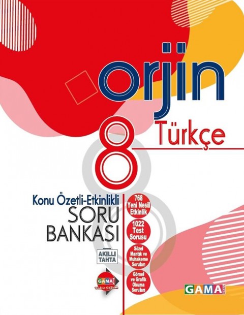8. Sınıf Türkçe Orjin Konu Özetli Etkinlikli Soru Bankası Kurmay Elt Yayınları