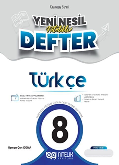 8. Sınıf Türkçe Yeni Nesil Defter Nitelik Yayınları