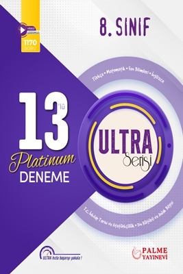 8 Sınıf Ultra Serisi Video Çözümlü 13'lü Platinum Deneme Palme Yayınları