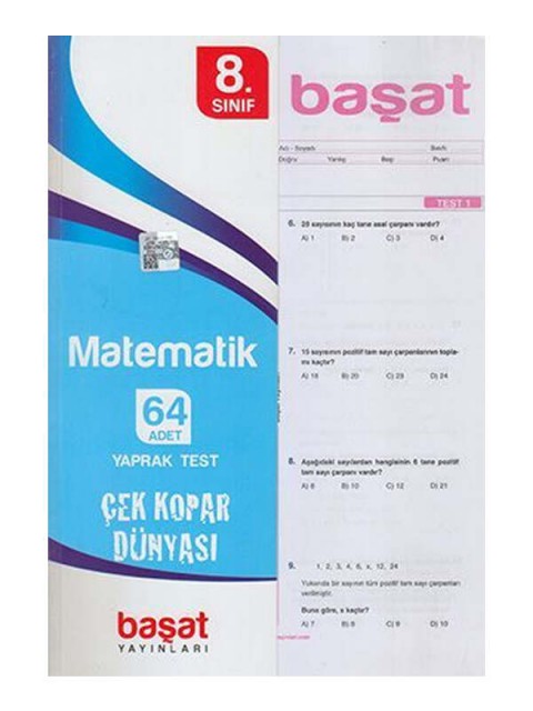 8.Sınıf Matematik Çek Kopart Yaprak Test Başat Yayınları