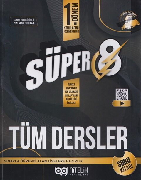 8.Sınıf 1.Dönem Yeni Nesil Süper Tüm Dersler Soru Bankası  Nitelik Yayınları
