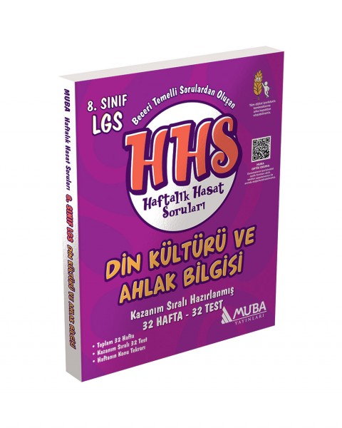 8.Sınıf Din Kültürü Haftalık Hasat Soruları (HHS) Muba Yayınları