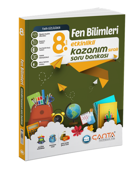 8.Sınıf Kazanım Fen Bilimleri Soru Bankası Çanta Yayınları
