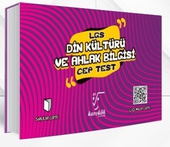 8. Sınıf LGS Din Kültürü ve Ahlak Bilgisi Cep Test Karekök Yayınları