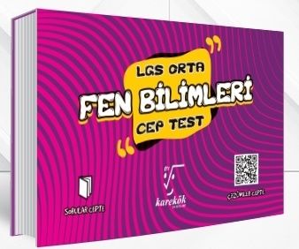 8. Sınıf LGS Fen Bilimleri Orta Cep Test Karekök Yayınları