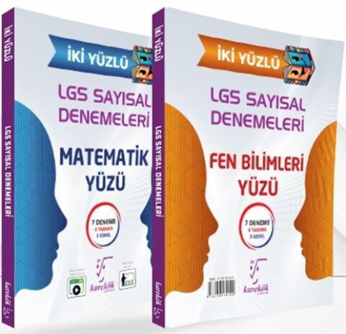 8.Sınıf LGS İki Yüzlü Sayısal Denemeleri (Matematik-Fen Bilimleri) Karekök Yayınları