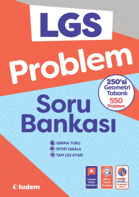 8.Sınıf LGS Problem Soru Bankası Tudem Eğitim