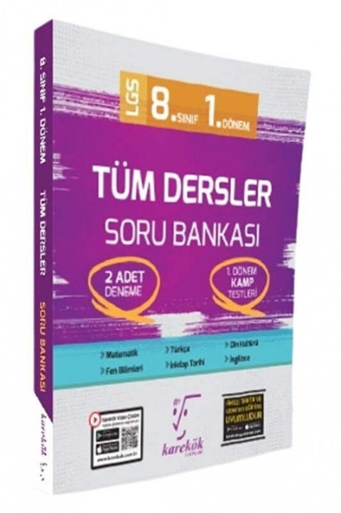 8. Sınıf LGS Tüm Dersler 1. Dönem Soru Bankası Karekök Yayınları
