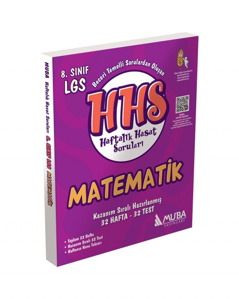 8.Sınıf Matematik Haftalık Hasat Soruları (HHS) Muba Yayınları
