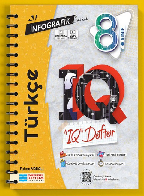 8.Sınıf Türkçe İnfografik Serisi IQ Akıllı Defter Evrensel İletişim