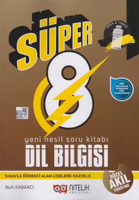 8.Sınıf Yeni Nesil Süper Dil Bilgisi Soru Bankası  B  Nitelik Yayınları