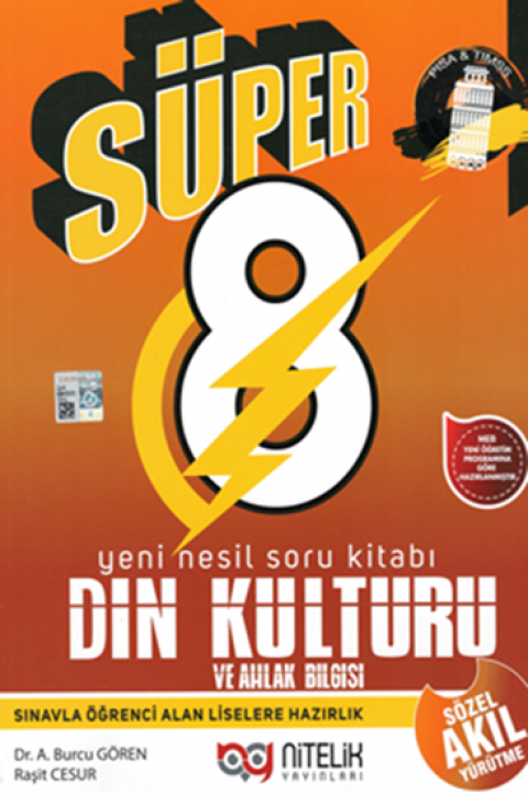 8.Sınıf Yeni Nesil Süper Din Kültürü Ve Ahlak Bilgisi Soru Bankası  Nitelik Yayınları