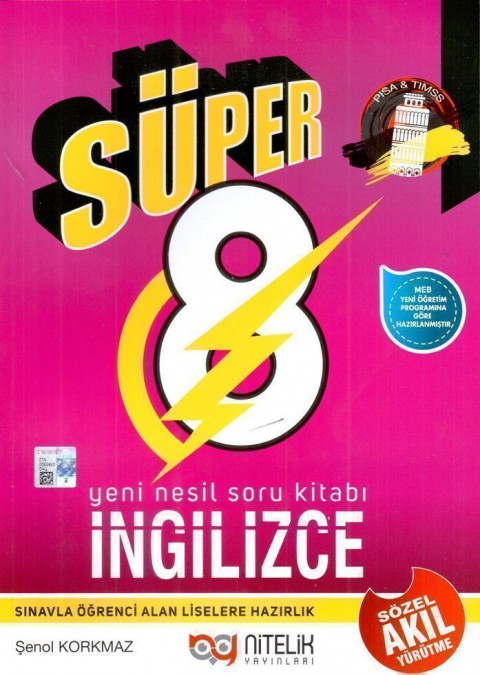 8.Sınıf Yeni Nesil Süper İngilizce Soru Bankası  Nitelik Yayınları