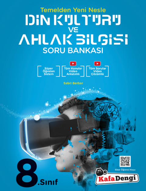 8.Sınıf Din Kültürü ve Ahlak Bilgisi Soru Bankası  Tümü Video Çözümlü Kafadengi Yayınları
