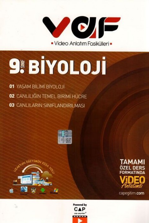 9. Sınıf Biyoloji Video Anlatım Fasikülleri Vaf Yayınları