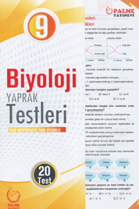 9. Sınıf Biyoloji Yaprak Testleri Palme Yayınları