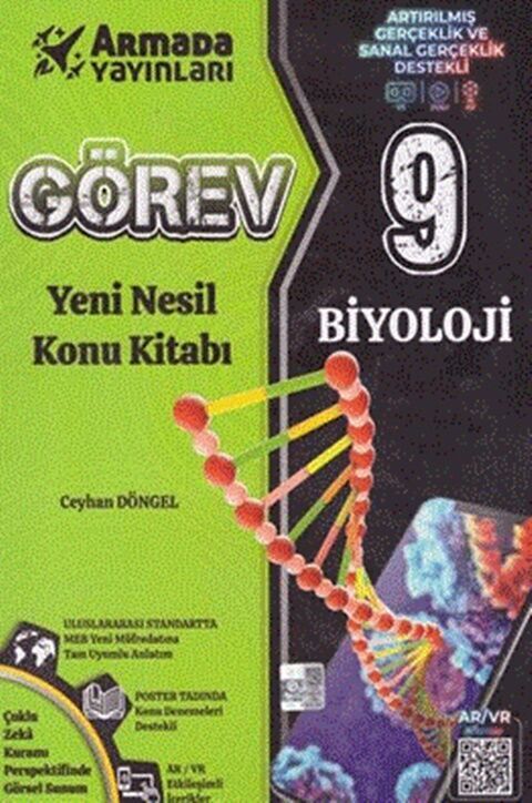 9. Sınıf Biyoloji Yeni Nesil Konu Kitabı Armada Yayınları