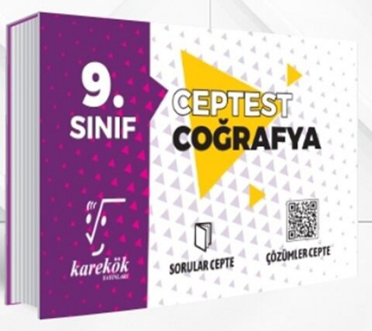 9. Sınıf Coğrafya Cep Test Karekök Yayınları
